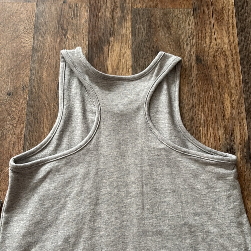 Adidas Gray rainbow logo Racerback Athletic Casual Cotton Dress New With Tags 14 - Picture 5 of 5